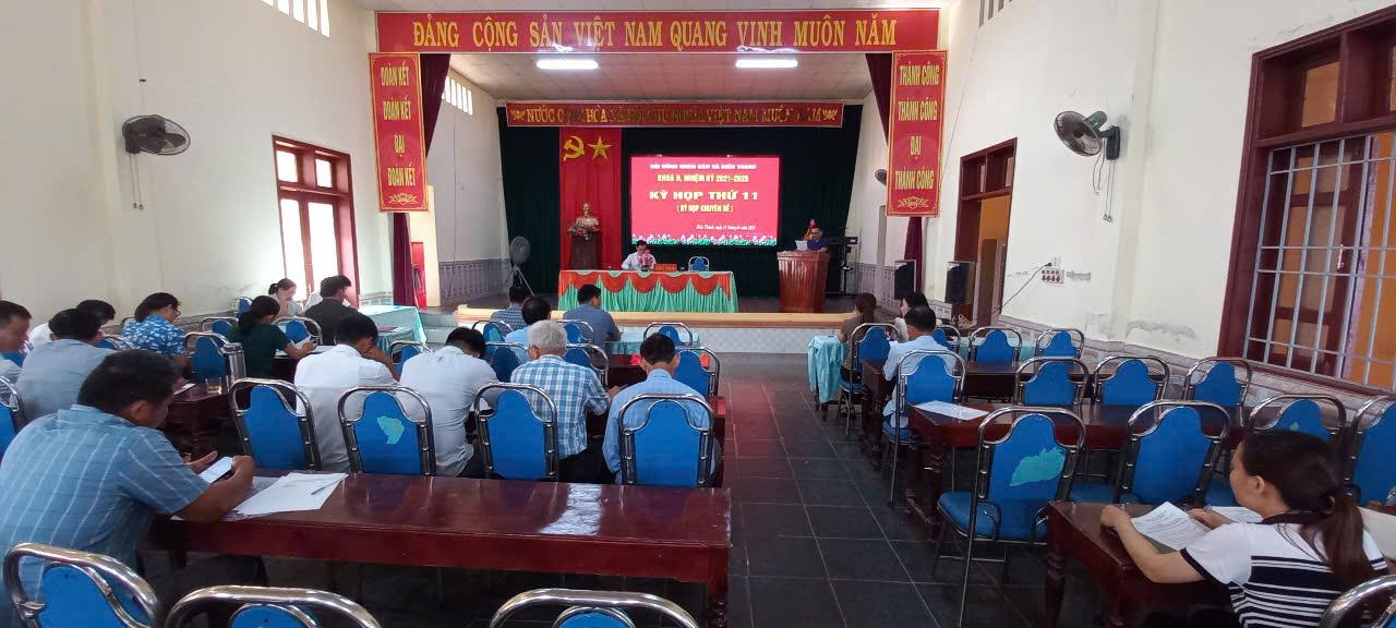 HĐND xã Hiền Thành tổ chức kỳ họp thứ 11 nhiệm kỳ 2021-2026